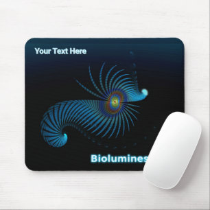Bioluminescent Alien Sea Creature Mouse Mat