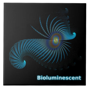 Bioluminescent Alien Sea Creature Tile