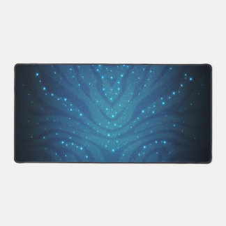 Bioluminescent Blue Alien Skin Pattern - Avatar Desk Mat