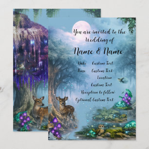 Bioluminescent Elegance Wedding Collection Invitation