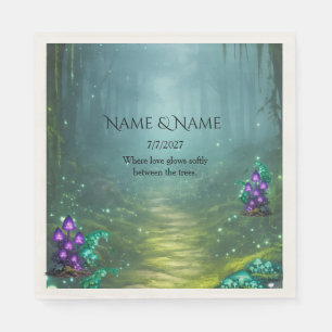 Bioluminescent Elegance Wedding Collection Napkin