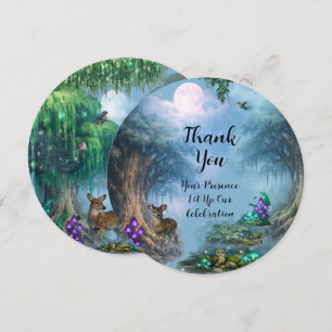 Bioluminescent Elegance Wedding Collection Thank You Card