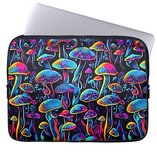 Bioluminescent Groove Laptop Sleeve (Front)