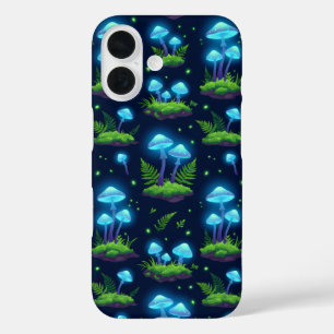 Bioluminescent Mushroom Glow Pattern Phone Case