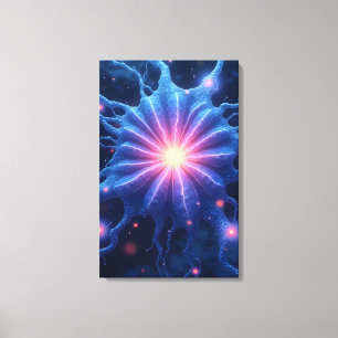 Bioluminescent Neuron Canvas Print