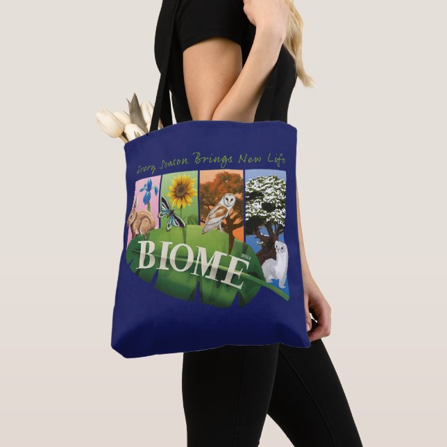 Biome Seasons Tote Bag (Close Up)