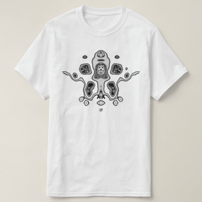 Biomechanical alien drone / alien squid v4 T-Shirt (Design Front)