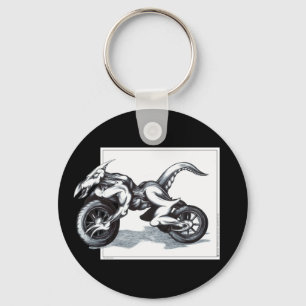 Biomechanical Draconic Trike Key Ring