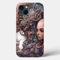 Biomechanical Heads Surreal Sci-Fi Art