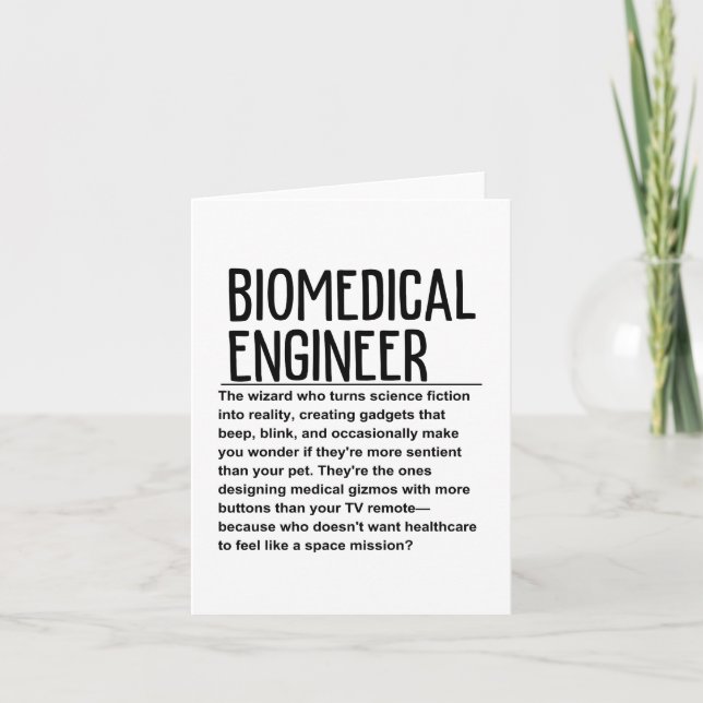 Biomedical engineer card (Front)