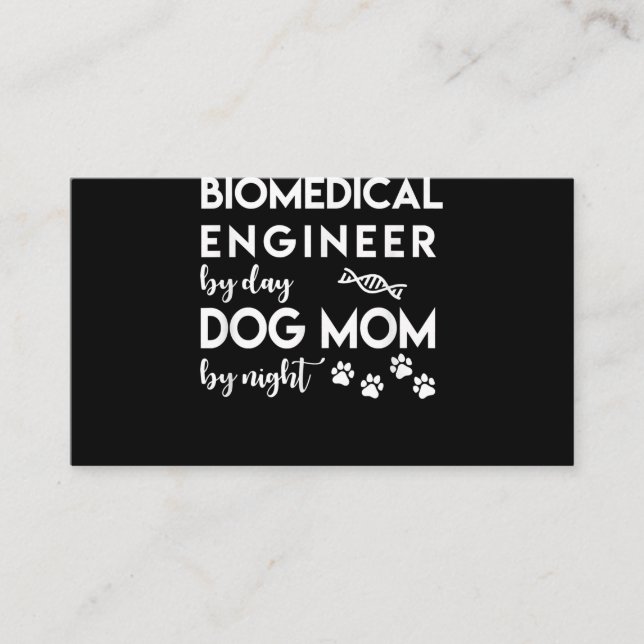 Biomedical Engineer Dog Mum Dog Lover Bio Engineer Enclosure Card (Front)