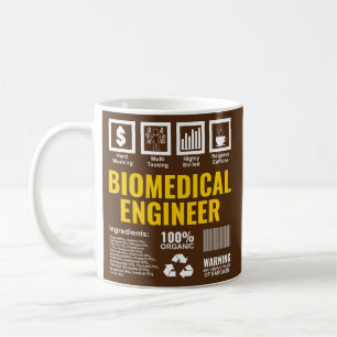 Biomedical Engineer Facts Label Biomedical Coffee Mug