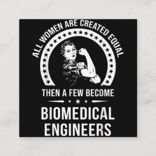 Biomedical Engineer For Women Biomedical Engineer Square Business Card