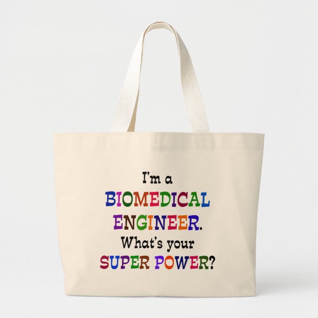 Biomedical Engineer Large Tote Bag (Front)