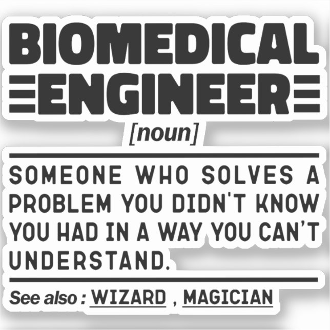 Biomedical Engineer Noun Engineering Personalised (Front)