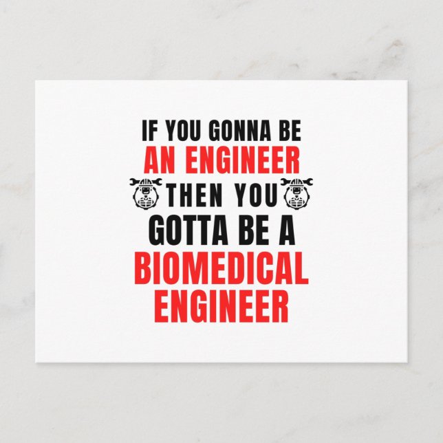 BIOMEDICAL ENGINEER POSTCARD (Front)