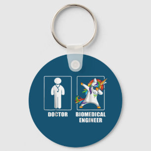 Biomedical Engineer Unicorn Dabbing Funny Lovers Key Ring