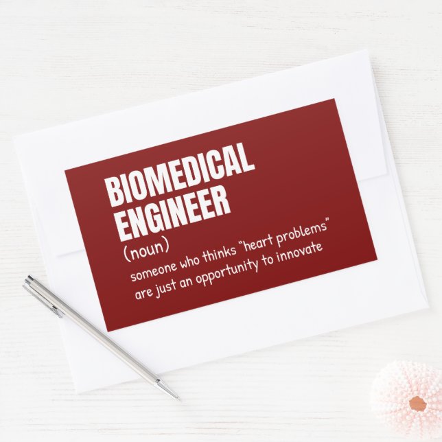 Biomedical Scientist Definition Humour Rectangular Sticker (Envelope)
