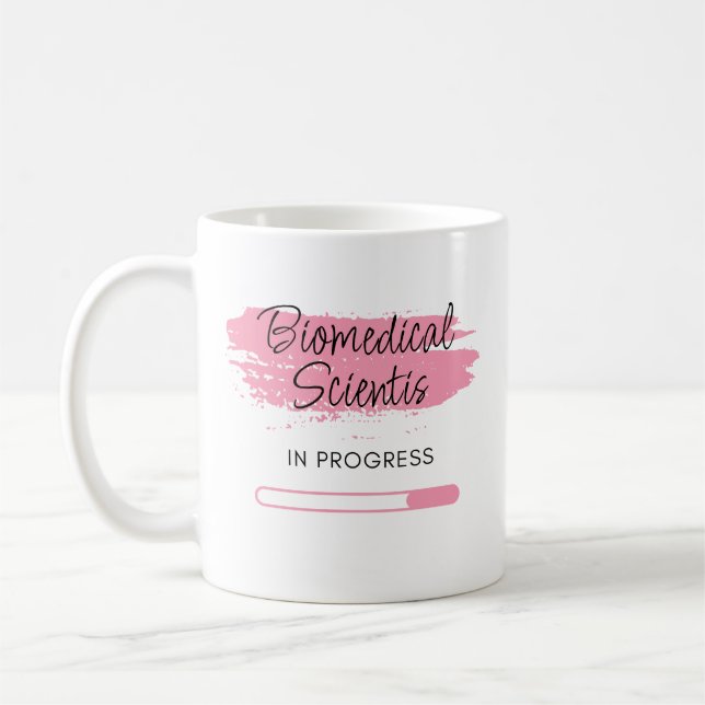 Biomedical Scientist In Progress – Personalised Coffee Mug (Left)