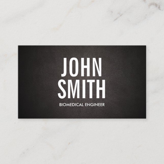 Biomedical Simple Bold Typography Elegant Business Card (Front)