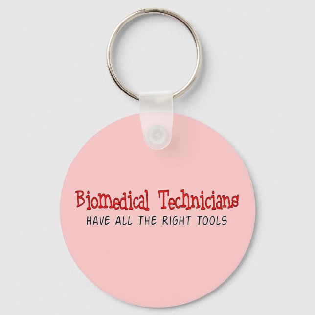 Biomedical Technician Gifts Key Ring (Front)