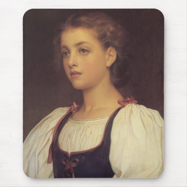 Biondina (by Frederic Leighton) Mouse Mat (Front)