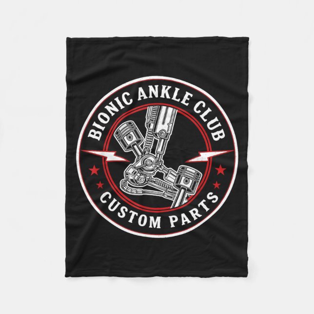 Bionic Ankle Replacement Recovery Bionic Ankle Sur Fleece Blanket (Front)