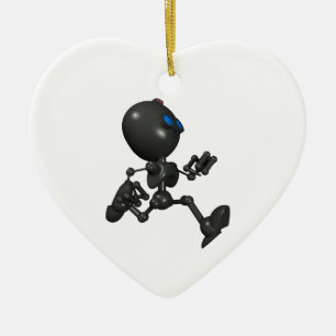 Bionic Boy 3D Robot - Running - Original Ceramic Tree Decoration