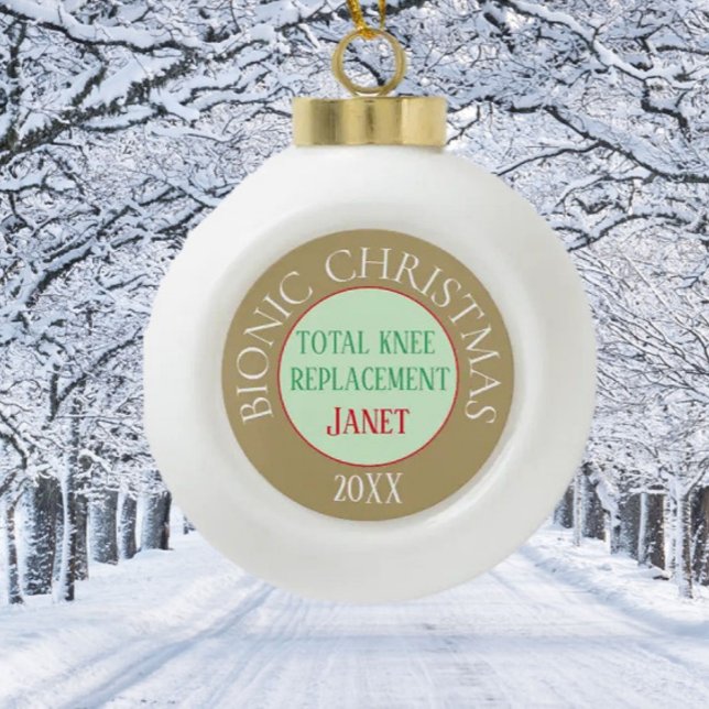 Bionic Christmas(knee replacement) ornament (Creator Uploaded)