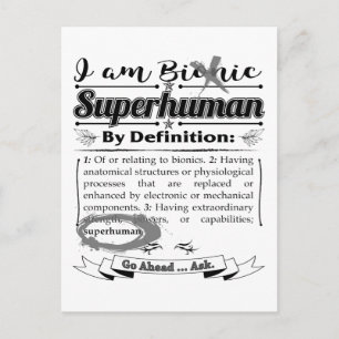 Bionic Declaration Postcard