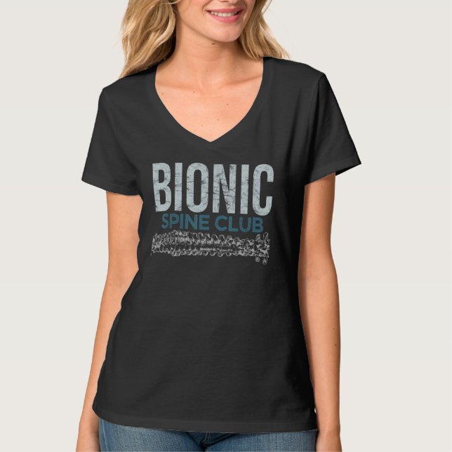 Bionic Spine Surgery Lumbar Spinal Fusion Back Rec T-Shirt (Front)
