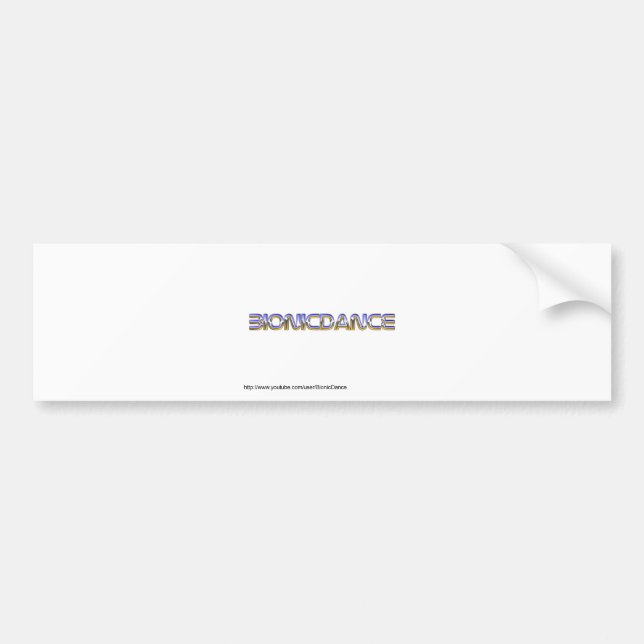 BionicDance Bumper Sticker (Front)