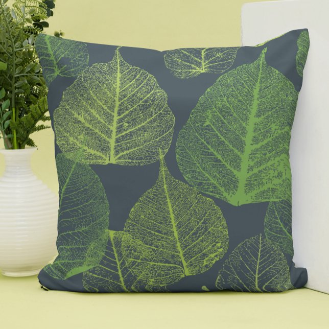 Biophilic Aesthetic Skeleton Leaves  Cushion (Creator Uploaded)