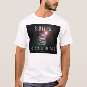 Biotech. The Splice of Life. (black square) T-Shirt