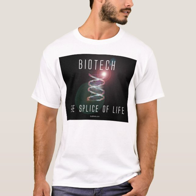 Biotech. The Splice of Life. (black square) T-Shirt (Front)