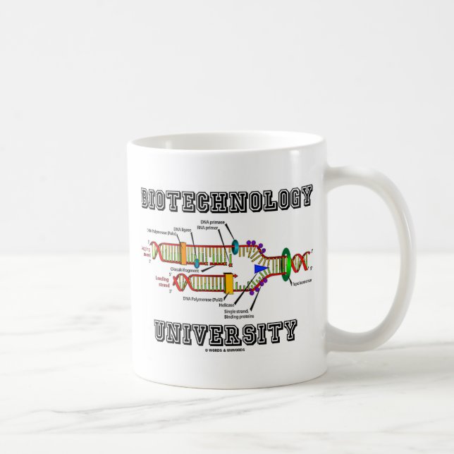 Biotechnology University (DNA Replication) Coffee Mug (Right)
