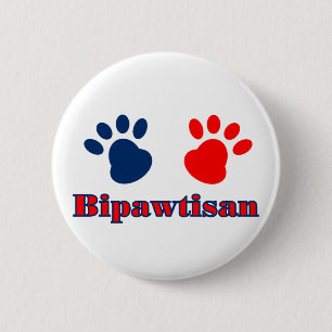 Bipawtisan Politics 6 Cm Round Badge