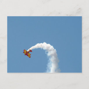 Biplane Acrobatics Postcard