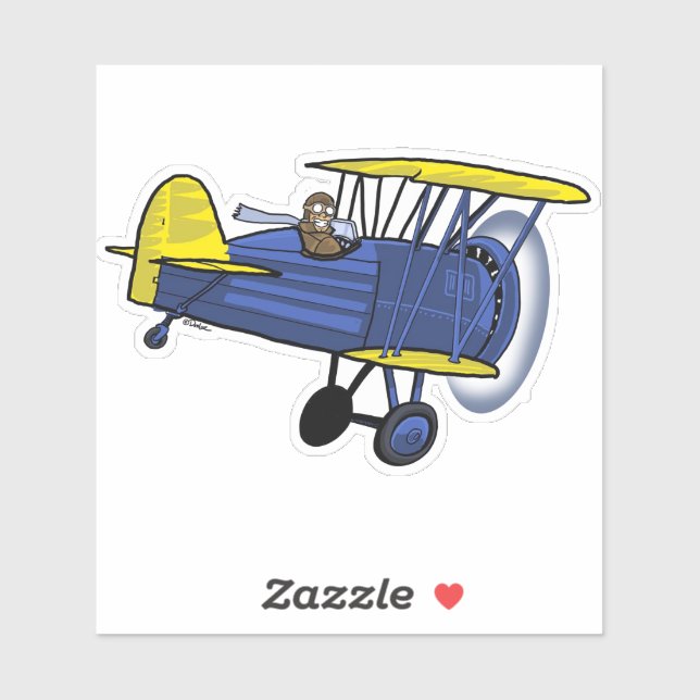 Biplane Blue (Sheet)