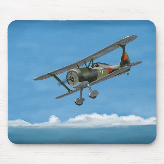 Biplane Mouse Pad (Front)