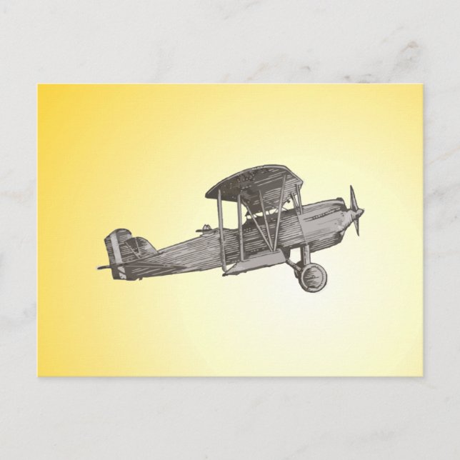 Biplane Postcard (Front)