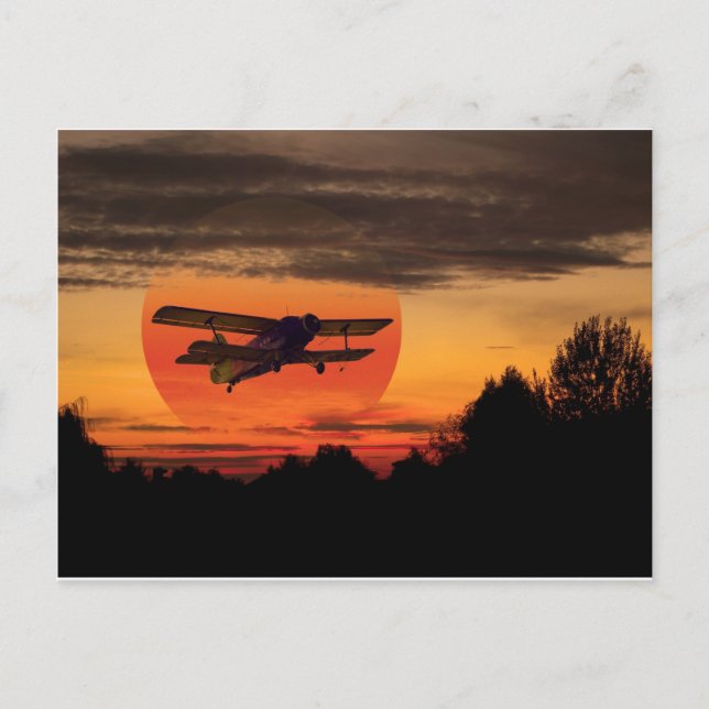 biplane postcard (Front)