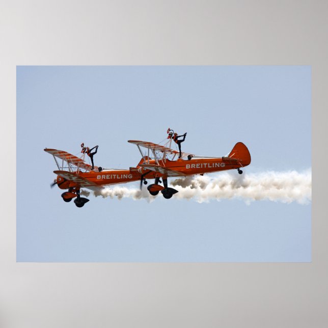 Biplane wing walkers poster (Front)