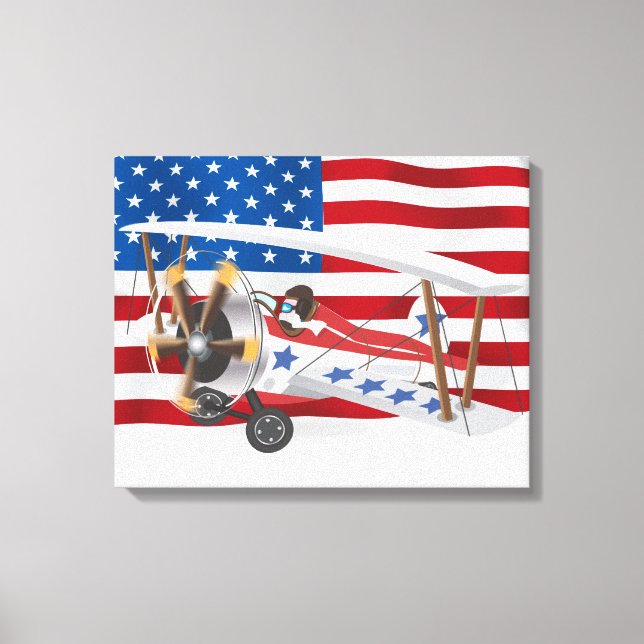 biplanes USA Canvas Print (Front)