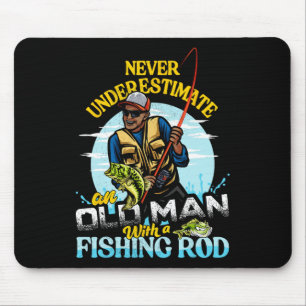 Bipoc B Fishing Birthday Tee Never Underestimate O Mouse Mat