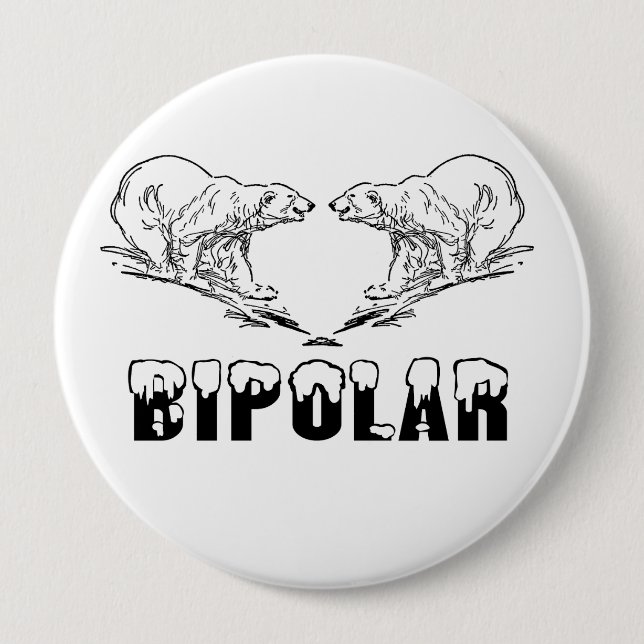 BIPOLAR 10 CM ROUND BADGE (Front)