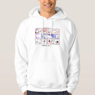 Bipolar Bear Funny Cartoon Hoodie by Rick London