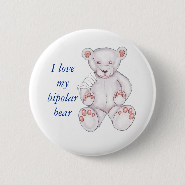 Bipolar Bear Pin (Front)