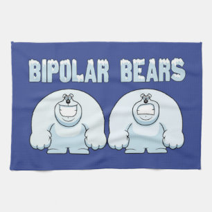 BIPOLAR BEARS TEA TOWEL