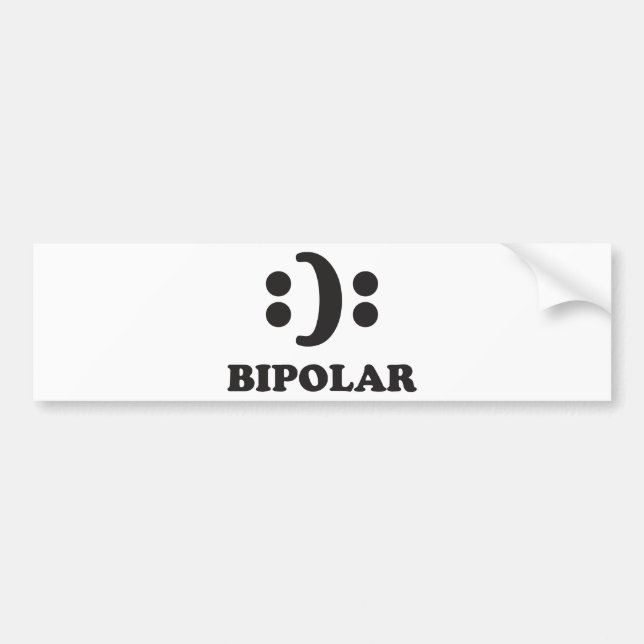 Bipolar Bumper Sticker (Front)